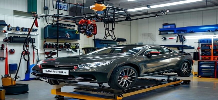 Сенсорная навигация поля с автономными дронами-опрыскивателями